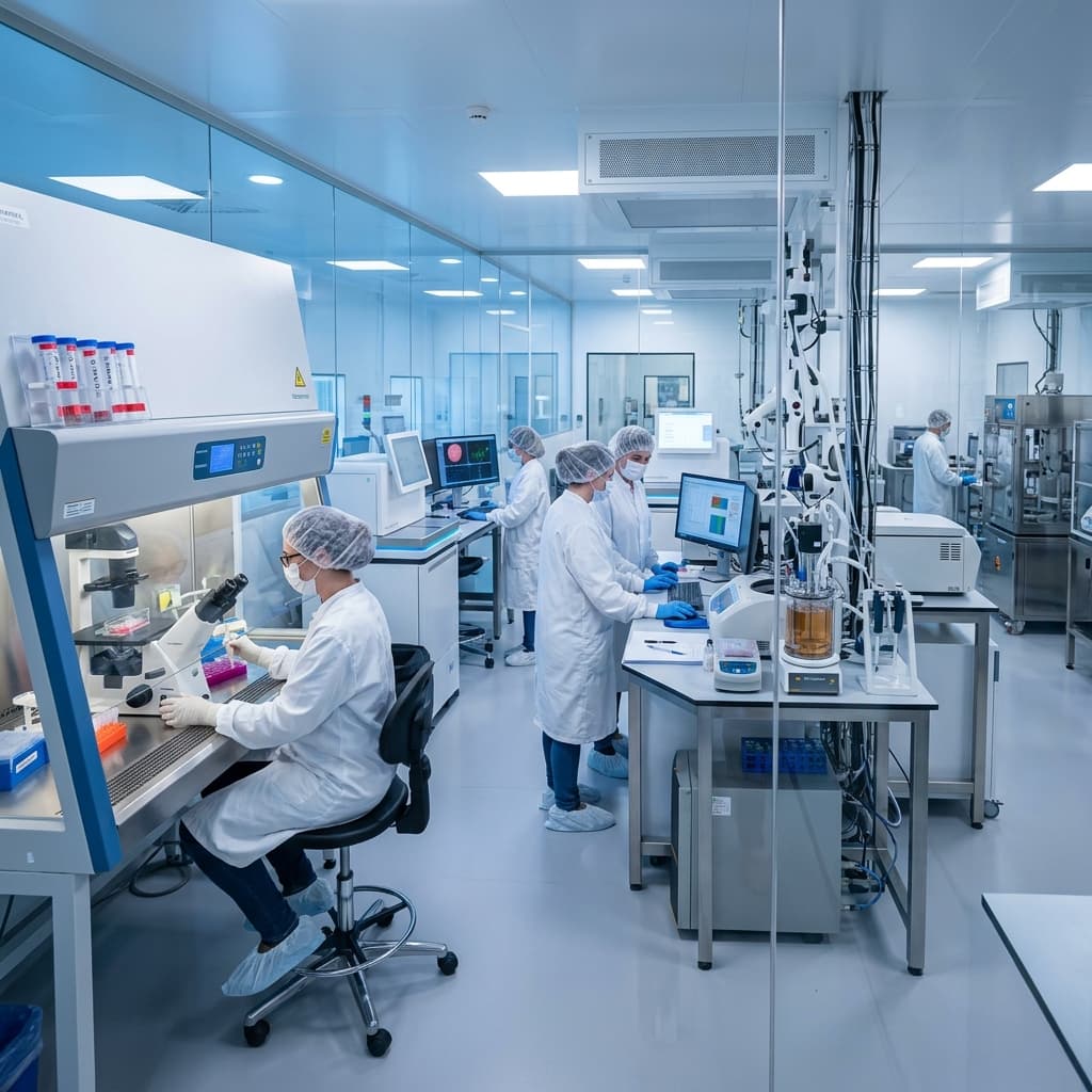 Modern Cleanroom Laboratory